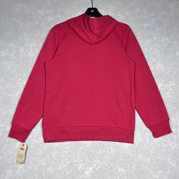 Levi's Sweatshirt Boys Kids Size X-Large Red Long Sleeve Pullover Hoodie - Picture 9 of 16